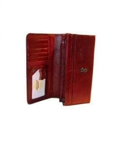 Alternative view of Leður seðlaveski-dökk rautt