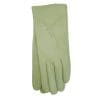 Leðurhanskar flísfóðraðir-grágrænir
