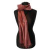 Pashmina slæða tvílit-burgundy/bleik