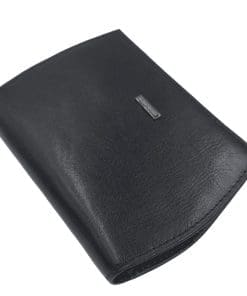 Leður seðlaveski-svart