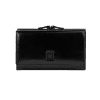 Leður seðlaveski m/RFID-svart