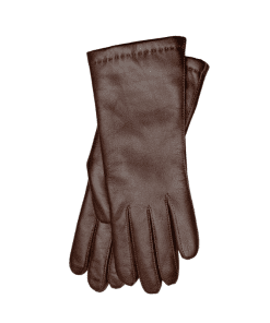 Leðurhanskar ullarfóðraðir-brúnir