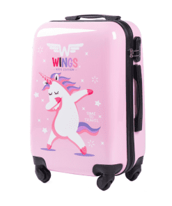 Alternative view of Wings Unicorn small barna ferðataska-pin