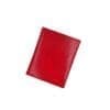 Leður kortaveski m/RFID skannavörn-rautt