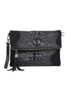 TECLA leðurtaska - svört