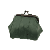 Leðurbudda m/klemmu-dökk grænn