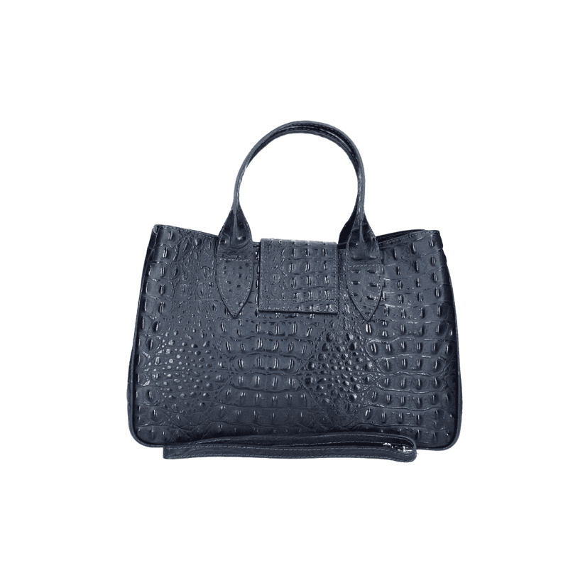 LAURA leðurtaska - blá - Image 4