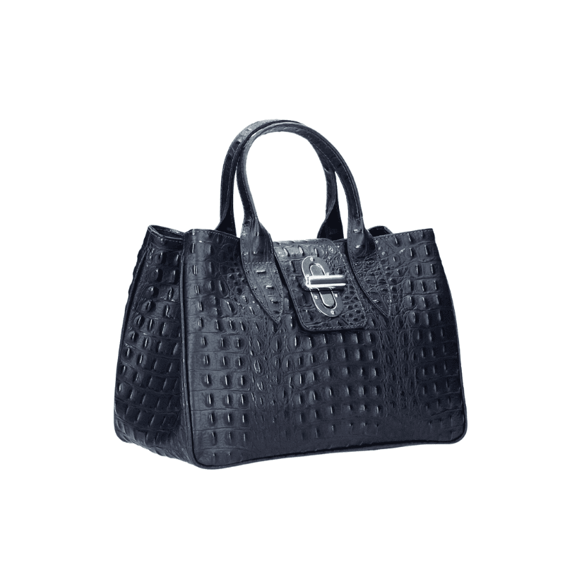 LAURA leðurtaska - blá - Image 3