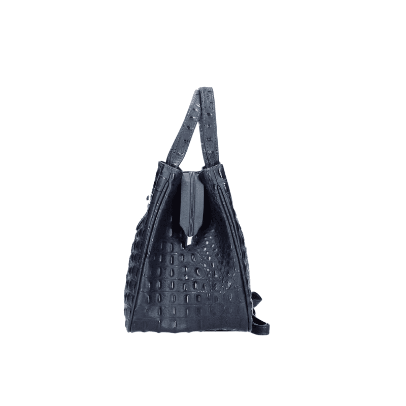 LAURA leðurtaska - blá - Image 5