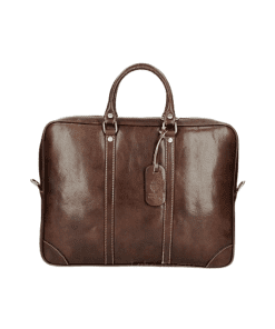 GAVIN leðurtaska (tölvutaska) - brún