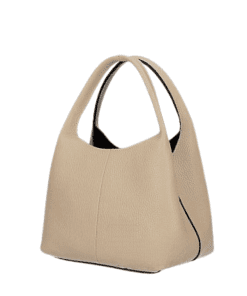 FRAN leðurtaska - taupe