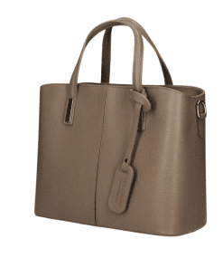 MANILA leðurtaska - DÖKK TAUPE