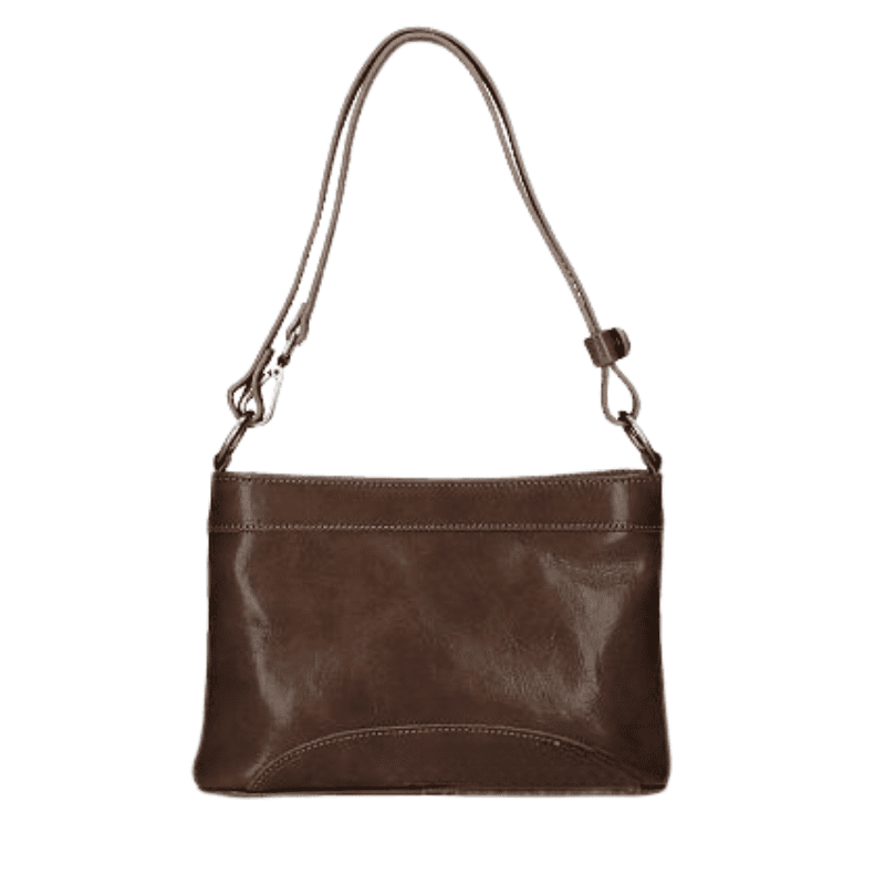 ANCILLA leðurtaska - dökk brún