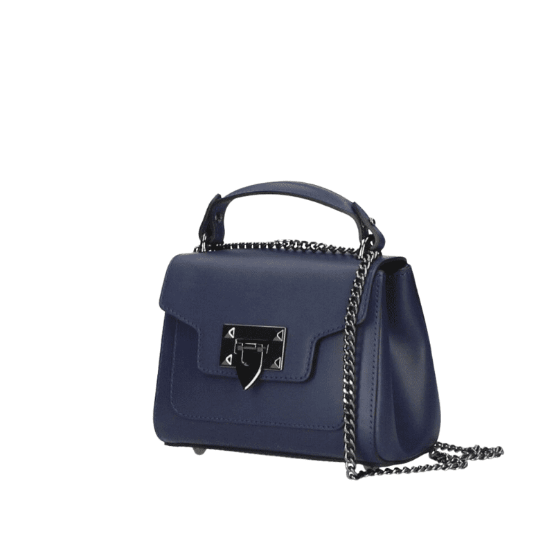 NORINA leðurtaska - navy blá - Image 3