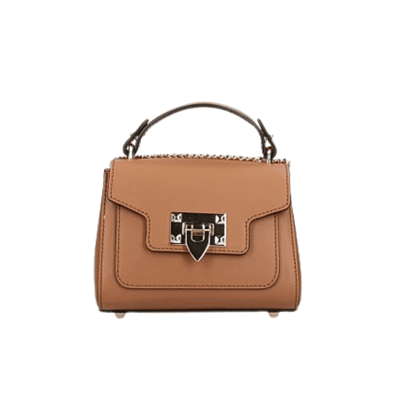 NORINA leðurtaska - koníak