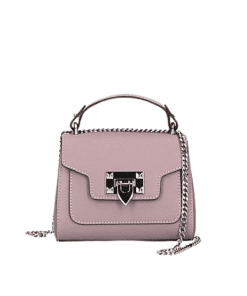 NORINA leðurtaska -antík bleik