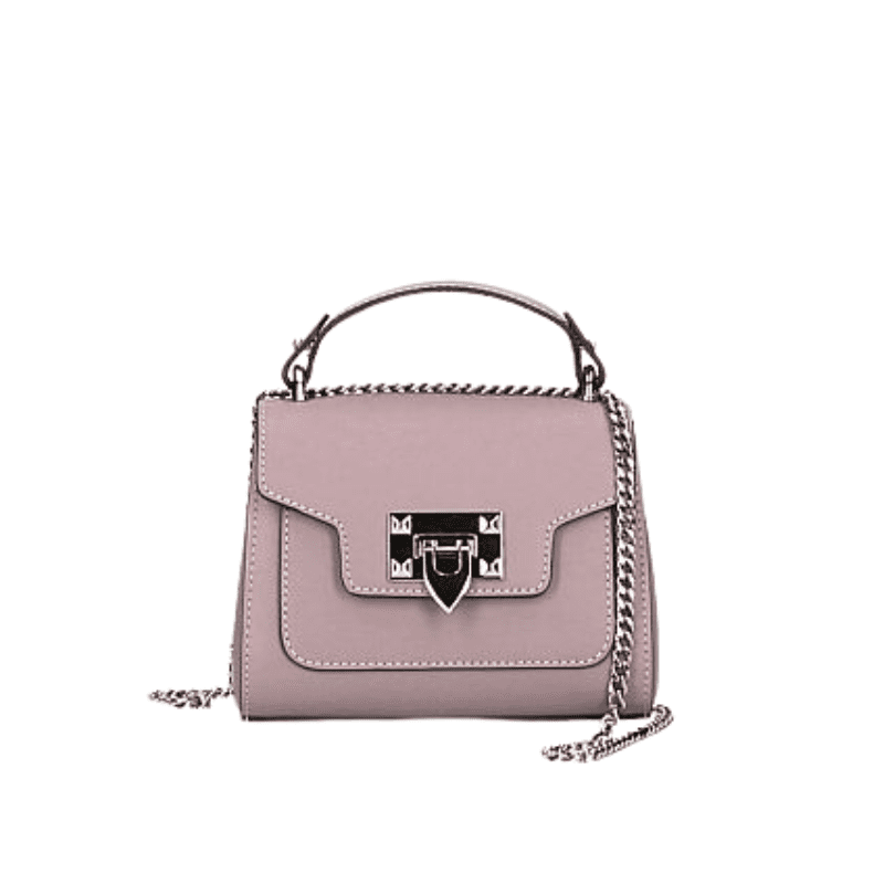 NORINA leðurtaska -antík bleik