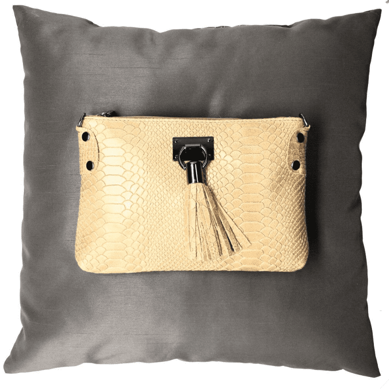 THERESA leðurtaska - taupe - Image 4