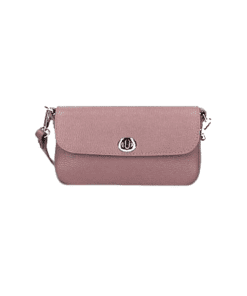 FRANCESCA leðurtaska - antík bleik