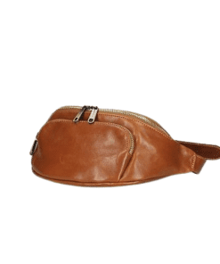 NICK leður mittistaska - koníak