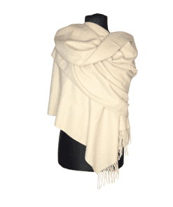 Pashmina cashmere blanda-krem