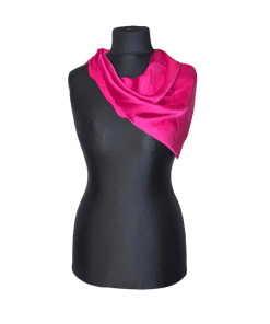 Slæða einlit-fucshia