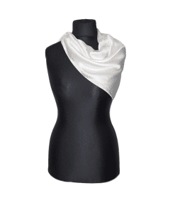 Slæða einlit-hvít