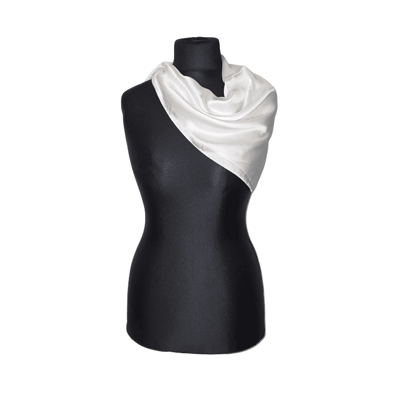 Slæða einlit-hvít