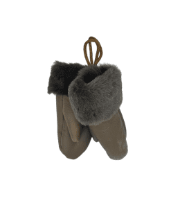 Sauðskinns lúffur 1-3ára -dökk brúnir