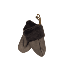 Sauðskinns lúffur 1-3ára -dökk brúnir