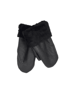 Sauðskinns lúffur 3-5ára -svartir