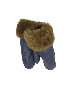 Sauðskinns lúffur 3-5ára-bláir