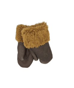 Sauðskinns lúffur 3-5ára -brúnir