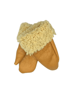 Sauðskinns lúffur 3-5ára -tan