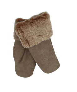 Sauðskinns lúffur-ljós brúnar