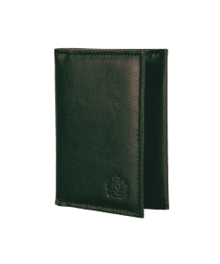 Leður kortaveski m/RFID-grænt