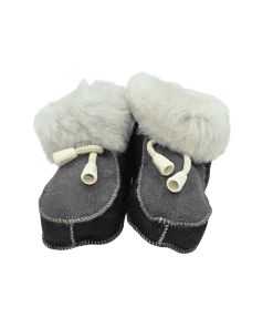 Barna sauðskinns skór-d.gráir 24-30mán