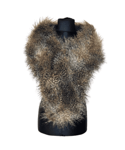 Kragi gervifeldur stór - brúnyrjóttur